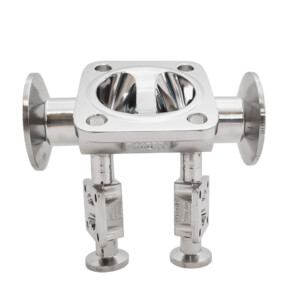 1" Tri-Clamp x Tri-Clamp x (2) 1/2" Tri-Clamp Cluster 1" Tri-Clamp x Tri-Clamp x (2) 1/2" Tri-Clamp Cluster